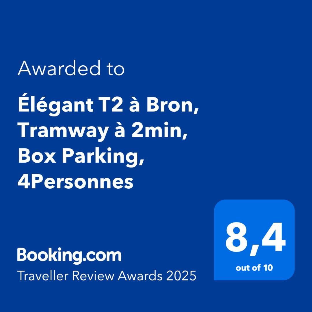 Elegant T2 A Bron, Tramway A 2Min, Box Parking, 4Personnes Διαμέρισμα Εξωτερικό φωτογραφία